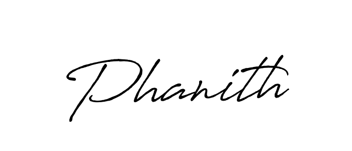 Use a signature maker to create a handwritten signature online. With this signature software, you can design (Antro_Vectra_Bolder) your own signature for name Phanith. Phanith signature style 7 images and pictures png