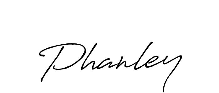Make a beautiful signature design for name Phanley. With this signature (Antro_Vectra_Bolder) style, you can create a handwritten signature for free. Phanley signature style 7 images and pictures png