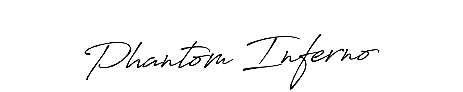 Also we have Phantom Inferno name is the best signature style. Create professional handwritten signature collection using Antro_Vectra_Bolder autograph style. Phantom Inferno signature style 7 images and pictures png