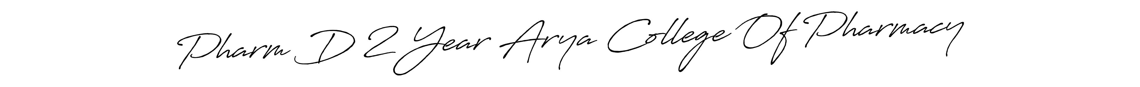 Make a beautiful signature design for name Pharm D 2 Year Arya College Of Pharmacy. With this signature (Antro_Vectra_Bolder) style, you can create a handwritten signature for free. Pharm D 2 Year Arya College Of Pharmacy signature style 7 images and pictures png