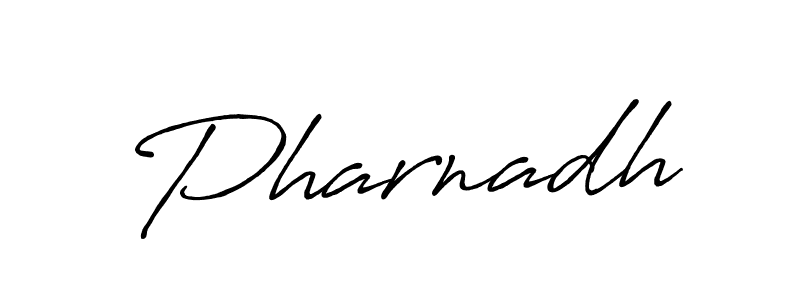 How to make Pharnadh name signature. Use Antro_Vectra_Bolder style for creating short signs online. This is the latest handwritten sign. Pharnadh signature style 7 images and pictures png