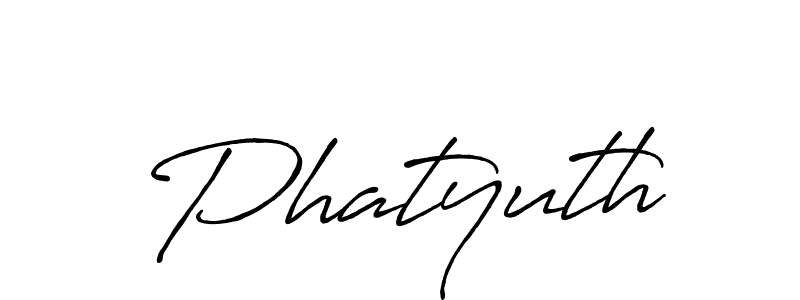 Once you've used our free online signature maker to create your best signature Antro_Vectra_Bolder style, it's time to enjoy all of the benefits that Phatyuth name signing documents. Phatyuth signature style 7 images and pictures png