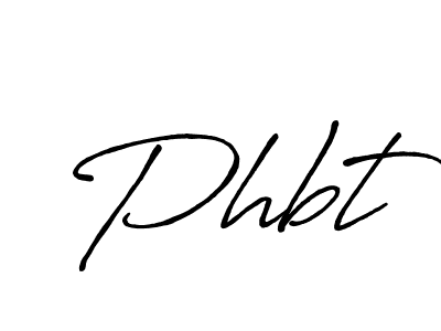 Phbt stylish signature style. Best Handwritten Sign (Antro_Vectra_Bolder) for my name. Handwritten Signature Collection Ideas for my name Phbt. Phbt signature style 7 images and pictures png