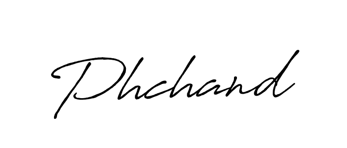 Use a signature maker to create a handwritten signature online. With this signature software, you can design (Antro_Vectra_Bolder) your own signature for name Phchand. Phchand signature style 7 images and pictures png