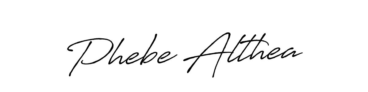 Once you've used our free online signature maker to create your best signature Antro_Vectra_Bolder style, it's time to enjoy all of the benefits that Phebe Althea name signing documents. Phebe Althea signature style 7 images and pictures png