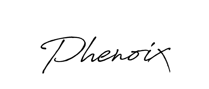Create a beautiful signature design for name Phenoix. With this signature (Antro_Vectra_Bolder) fonts, you can make a handwritten signature for free. Phenoix signature style 7 images and pictures png