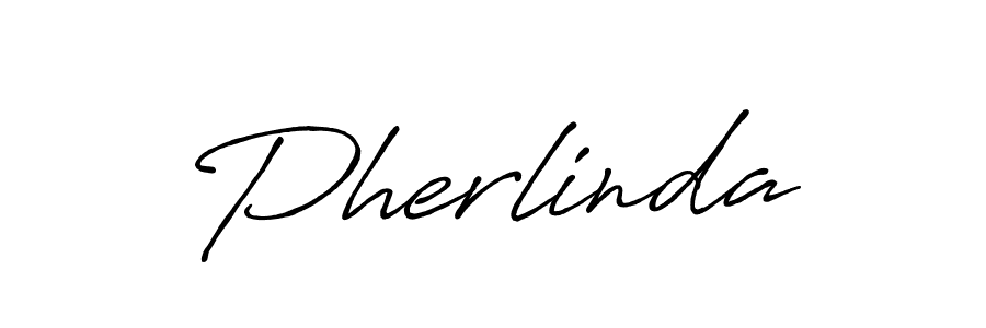 How to make Pherlinda name signature. Use Antro_Vectra_Bolder style for creating short signs online. This is the latest handwritten sign. Pherlinda signature style 7 images and pictures png