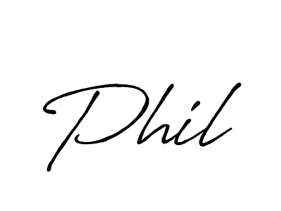 Make a beautiful signature design for name Phil. With this signature (Antro_Vectra_Bolder) style, you can create a handwritten signature for free. Phil signature style 7 images and pictures png