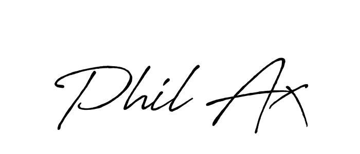 Use a signature maker to create a handwritten signature online. With this signature software, you can design (Antro_Vectra_Bolder) your own signature for name Phil Ax. Phil Ax signature style 7 images and pictures png