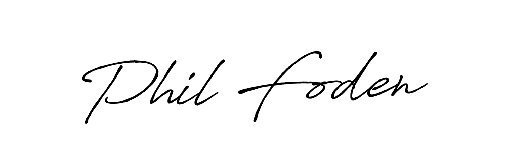 Create a beautiful signature design for name Phil Foden. With this signature (Antro_Vectra_Bolder) fonts, you can make a handwritten signature for free. Phil Foden signature style 7 images and pictures png