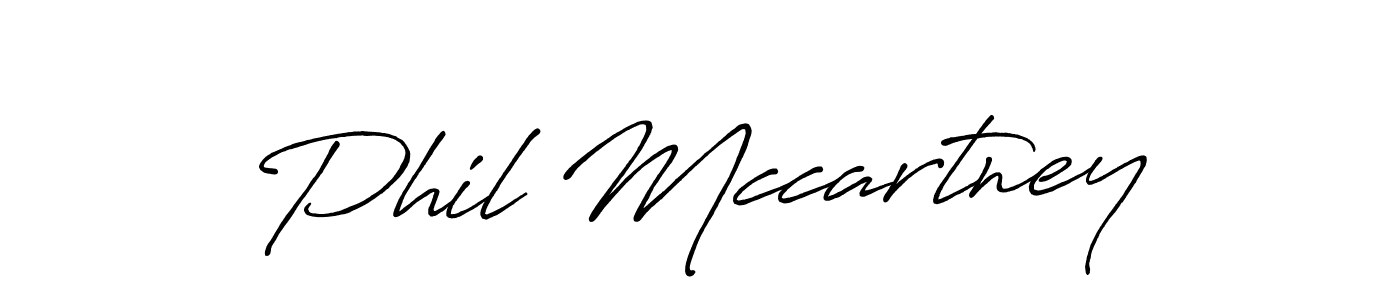 Phil Mccartney stylish signature style. Best Handwritten Sign (Antro_Vectra_Bolder) for my name. Handwritten Signature Collection Ideas for my name Phil Mccartney. Phil Mccartney signature style 7 images and pictures png
