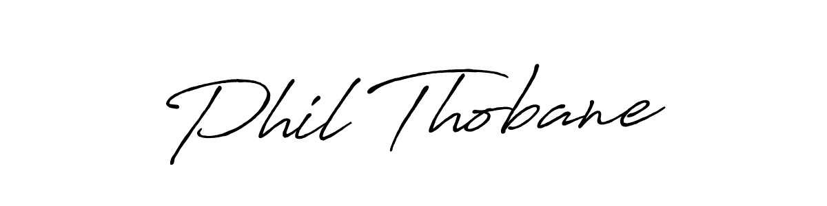 Create a beautiful signature design for name Phil Thobane. With this signature (Antro_Vectra_Bolder) fonts, you can make a handwritten signature for free. Phil Thobane signature style 7 images and pictures png