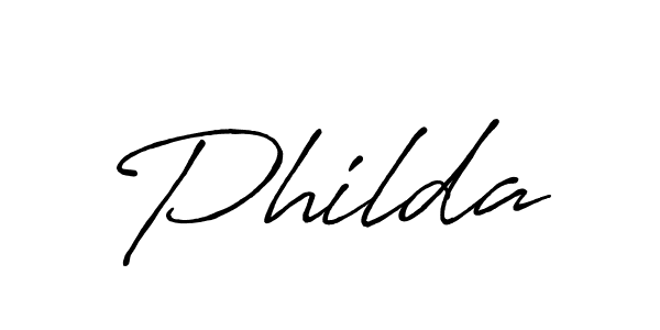 The best way (Antro_Vectra_Bolder) to make a short signature is to pick only two or three words in your name. The name Philda include a total of six letters. For converting this name. Philda signature style 7 images and pictures png