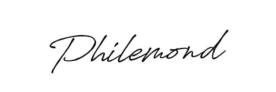 Philemond stylish signature style. Best Handwritten Sign (Antro_Vectra_Bolder) for my name. Handwritten Signature Collection Ideas for my name Philemond. Philemond signature style 7 images and pictures png