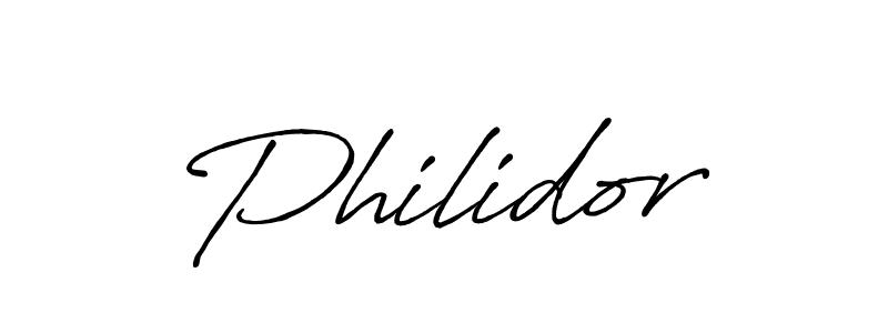 Create a beautiful signature design for name Philidor. With this signature (Antro_Vectra_Bolder) fonts, you can make a handwritten signature for free. Philidor signature style 7 images and pictures png