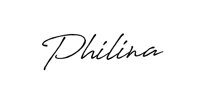 Make a beautiful signature design for name Philina. With this signature (Antro_Vectra_Bolder) style, you can create a handwritten signature for free. Philina signature style 7 images and pictures png
