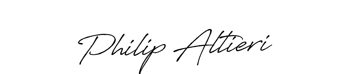 Make a beautiful signature design for name Philip Altieri. With this signature (Antro_Vectra_Bolder) style, you can create a handwritten signature for free. Philip Altieri signature style 7 images and pictures png