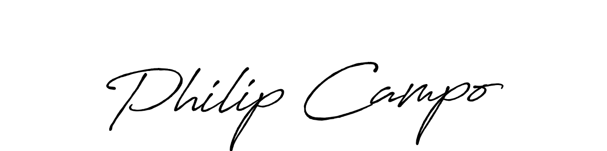 Also we have Philip Campo name is the best signature style. Create professional handwritten signature collection using Antro_Vectra_Bolder autograph style. Philip Campo signature style 7 images and pictures png