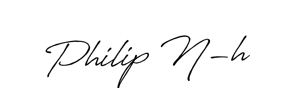 It looks lik you need a new signature style for name Philip N-h. Design unique handwritten (Antro_Vectra_Bolder) signature with our free signature maker in just a few clicks. Philip N-h signature style 7 images and pictures png