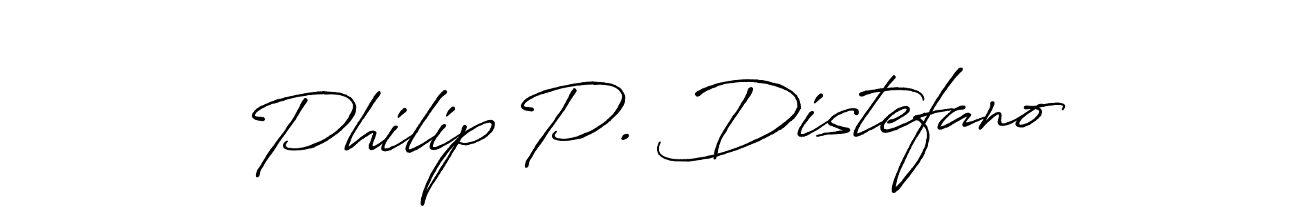 Make a beautiful signature design for name Philip P. Distefano. With this signature (Antro_Vectra_Bolder) style, you can create a handwritten signature for free. Philip P. Distefano signature style 7 images and pictures png