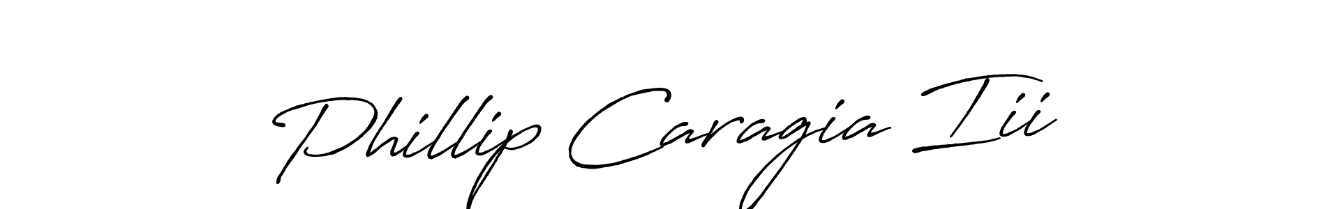 How to make Phillip Caragia Iii name signature. Use Antro_Vectra_Bolder style for creating short signs online. This is the latest handwritten sign. Phillip Caragia Iii signature style 7 images and pictures png