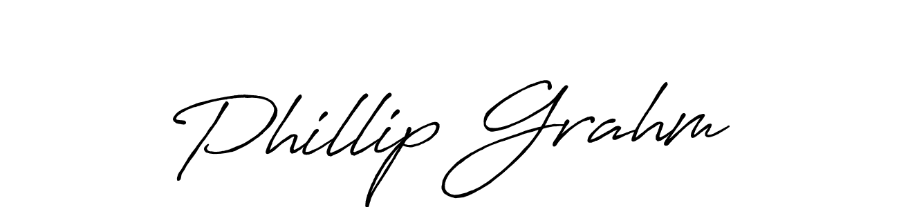 The best way (Antro_Vectra_Bolder) to make a short signature is to pick only two or three words in your name. The name Phillip Grahm include a total of six letters. For converting this name. Phillip Grahm signature style 7 images and pictures png