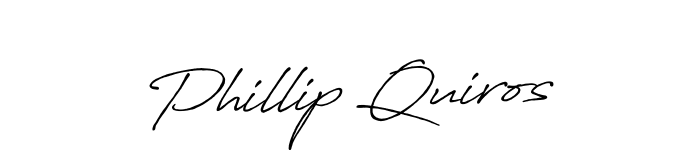 Similarly Antro_Vectra_Bolder is the best handwritten signature design. Signature creator online .You can use it as an online autograph creator for name Phillip Quiros. Phillip Quiros signature style 7 images and pictures png