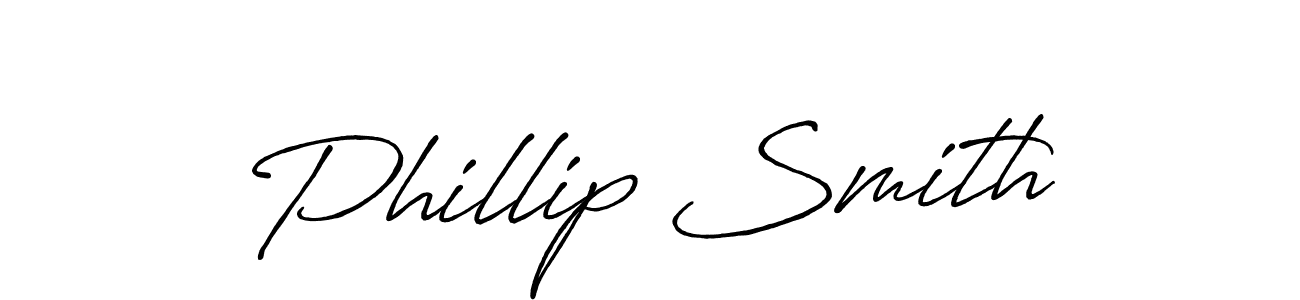 Create a beautiful signature design for name Phillip Smith. With this signature (Antro_Vectra_Bolder) fonts, you can make a handwritten signature for free. Phillip Smith signature style 7 images and pictures png