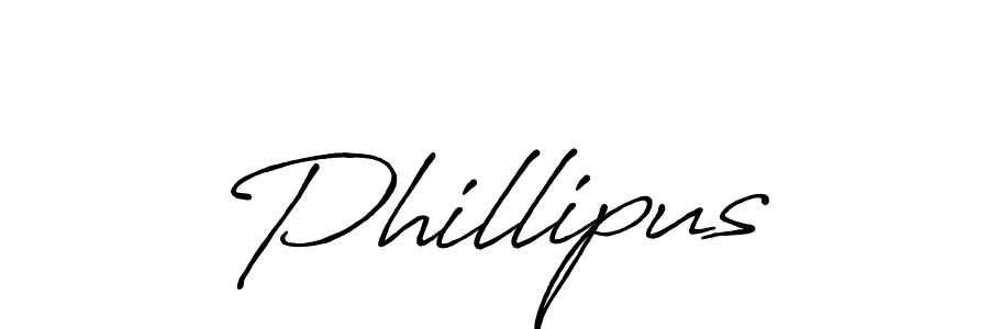 Design your own signature with our free online signature maker. With this signature software, you can create a handwritten (Antro_Vectra_Bolder) signature for name Phillipus. Phillipus signature style 7 images and pictures png