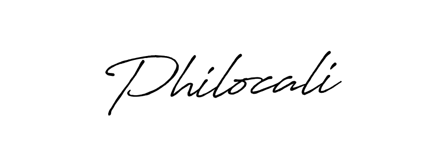 How to make Philocali name signature. Use Antro_Vectra_Bolder style for creating short signs online. This is the latest handwritten sign. Philocali signature style 7 images and pictures png
