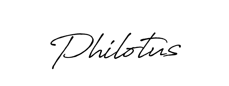 Philotus stylish signature style. Best Handwritten Sign (Antro_Vectra_Bolder) for my name. Handwritten Signature Collection Ideas for my name Philotus. Philotus signature style 7 images and pictures png