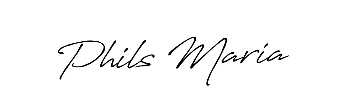 Design your own signature with our free online signature maker. With this signature software, you can create a handwritten (Antro_Vectra_Bolder) signature for name Phils Maria. Phils Maria signature style 7 images and pictures png