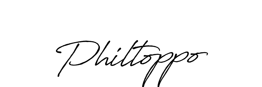 Create a beautiful signature design for name Philtoppo. With this signature (Antro_Vectra_Bolder) fonts, you can make a handwritten signature for free. Philtoppo signature style 7 images and pictures png