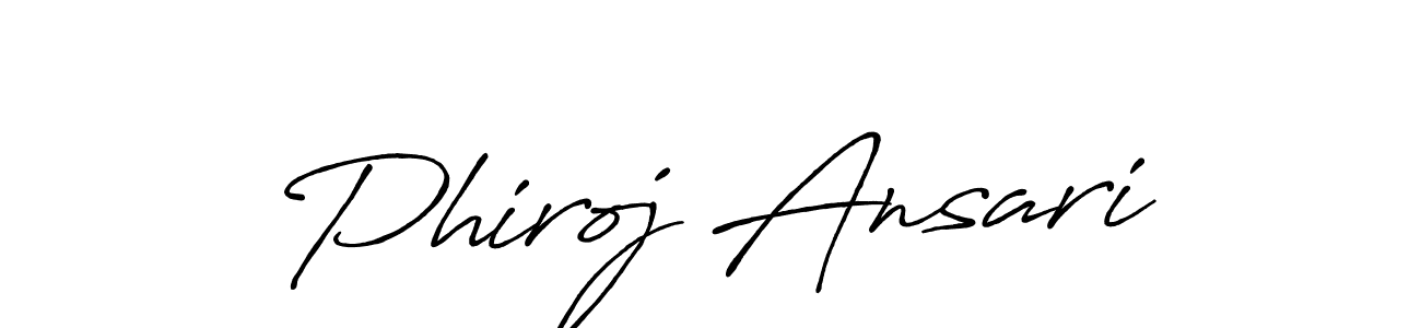You can use this online signature creator to create a handwritten signature for the name Phiroj Ansari. This is the best online autograph maker. Phiroj Ansari signature style 7 images and pictures png