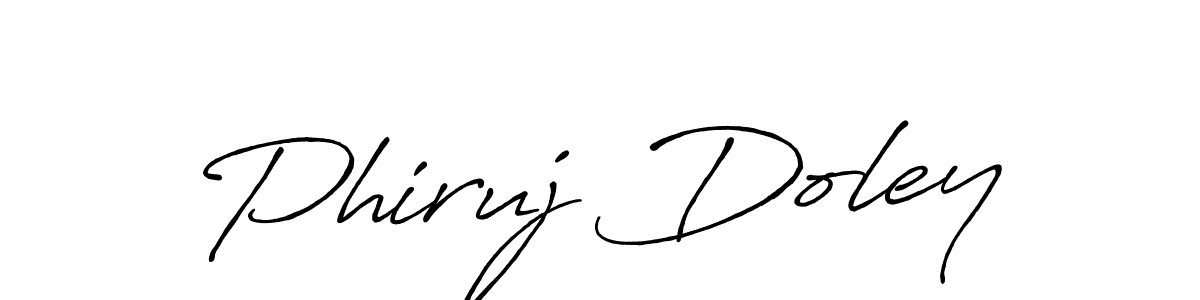 Similarly Antro_Vectra_Bolder is the best handwritten signature design. Signature creator online .You can use it as an online autograph creator for name Phiruj Doley. Phiruj Doley signature style 7 images and pictures png