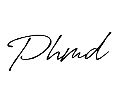 Also we have Phmd name is the best signature style. Create professional handwritten signature collection using Antro_Vectra_Bolder autograph style. Phmd signature style 7 images and pictures png