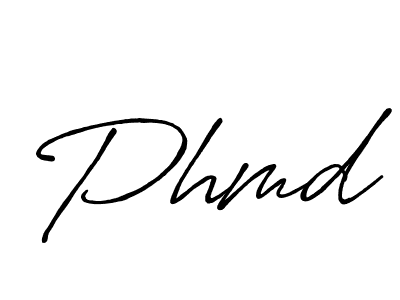 Also we have Phmd name is the best signature style. Create professional handwritten signature collection using Antro_Vectra_Bolder autograph style. Phmd signature style 7 images and pictures png