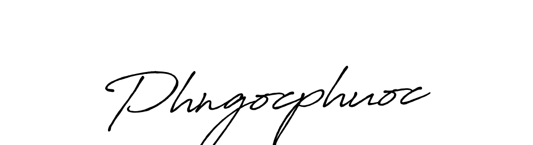 Create a beautiful signature design for name Phngocphuoc. With this signature (Antro_Vectra_Bolder) fonts, you can make a handwritten signature for free. Phngocphuoc signature style 7 images and pictures png