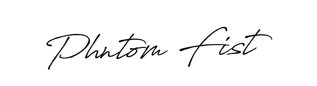 Use a signature maker to create a handwritten signature online. With this signature software, you can design (Antro_Vectra_Bolder) your own signature for name Phntom Fist. Phntom Fist signature style 7 images and pictures png