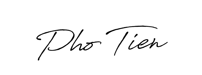 You should practise on your own different ways (Antro_Vectra_Bolder) to write your name (Pho Tien) in signature. don't let someone else do it for you. Pho Tien signature style 7 images and pictures png
