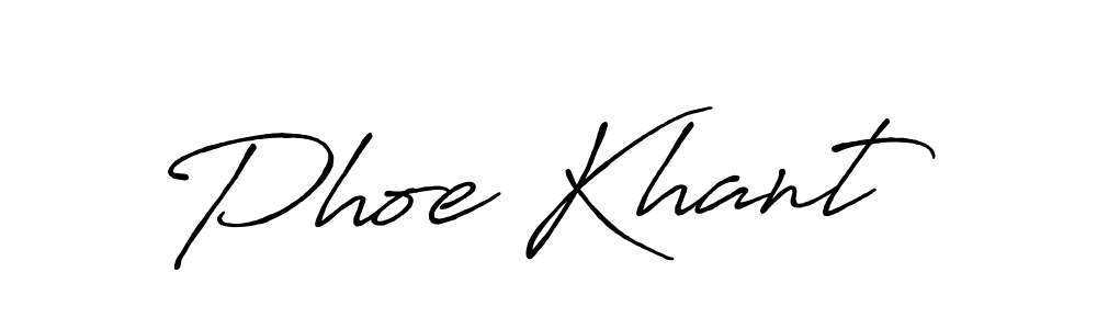 How to make Phoe Khant signature? Antro_Vectra_Bolder is a professional autograph style. Create handwritten signature for Phoe Khant name. Phoe Khant signature style 7 images and pictures png