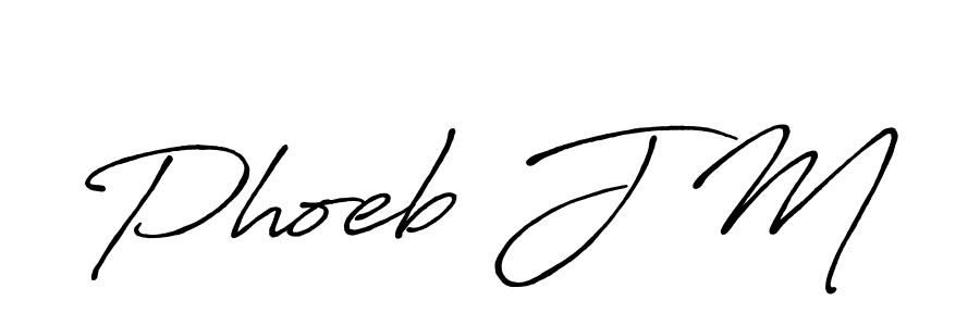 Also we have Phoeb J M name is the best signature style. Create professional handwritten signature collection using Antro_Vectra_Bolder autograph style. Phoeb J M signature style 7 images and pictures png