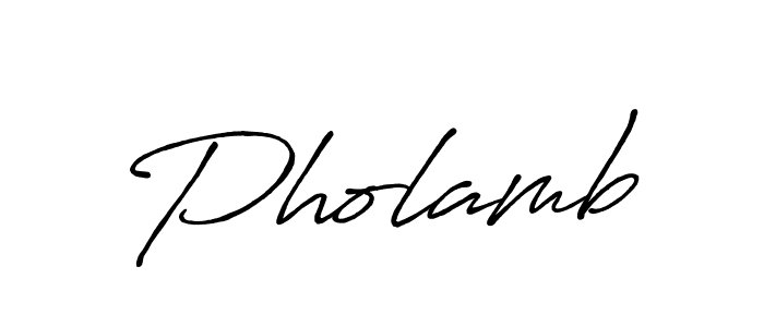 Design your own signature with our free online signature maker. With this signature software, you can create a handwritten (Antro_Vectra_Bolder) signature for name Pholamb. Pholamb signature style 7 images and pictures png