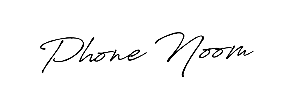 How to make Phone Noom signature? Antro_Vectra_Bolder is a professional autograph style. Create handwritten signature for Phone Noom name. Phone Noom signature style 7 images and pictures png