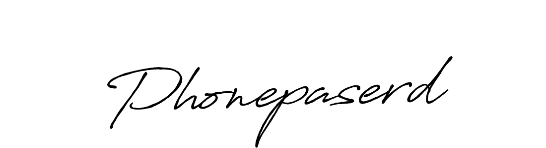 Phonepaserd stylish signature style. Best Handwritten Sign (Antro_Vectra_Bolder) for my name. Handwritten Signature Collection Ideas for my name Phonepaserd. Phonepaserd signature style 7 images and pictures png