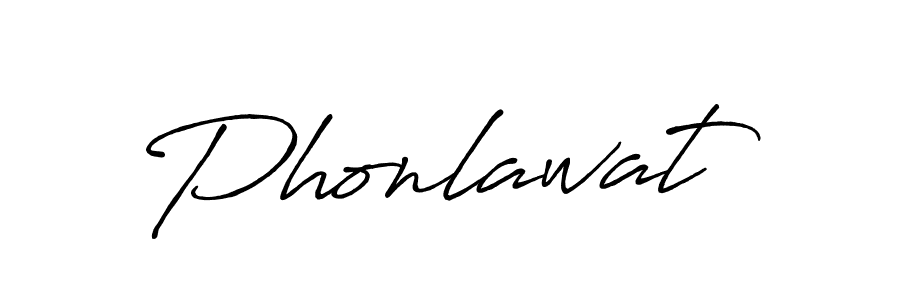 You should practise on your own different ways (Antro_Vectra_Bolder) to write your name (Phonlawat) in signature. don't let someone else do it for you. Phonlawat signature style 7 images and pictures png