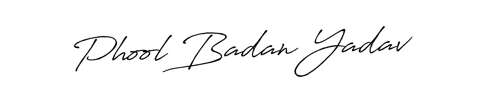 It looks lik you need a new signature style for name Phool Badan Yadav. Design unique handwritten (Antro_Vectra_Bolder) signature with our free signature maker in just a few clicks. Phool Badan Yadav signature style 7 images and pictures png