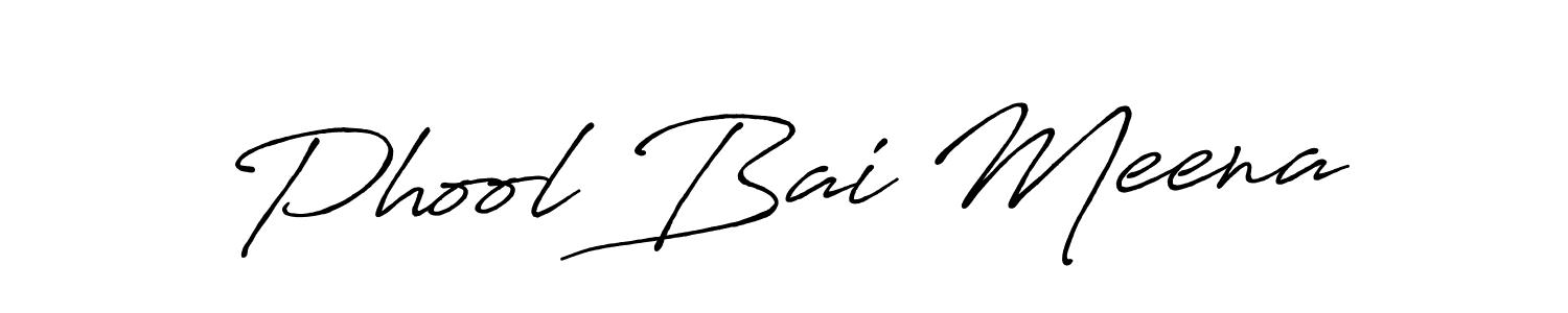 Design your own signature with our free online signature maker. With this signature software, you can create a handwritten (Antro_Vectra_Bolder) signature for name Phool Bai Meena. Phool Bai Meena signature style 7 images and pictures png