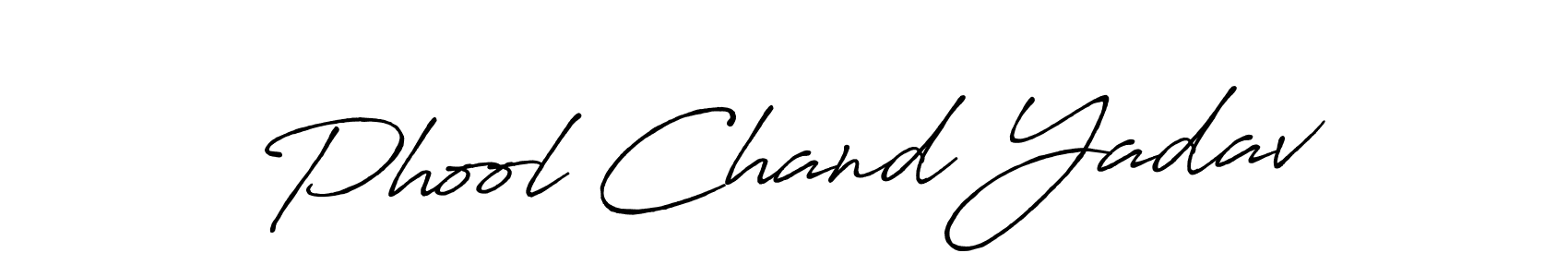 Create a beautiful signature design for name Phool Chand Yadav. With this signature (Antro_Vectra_Bolder) fonts, you can make a handwritten signature for free. Phool Chand Yadav signature style 7 images and pictures png