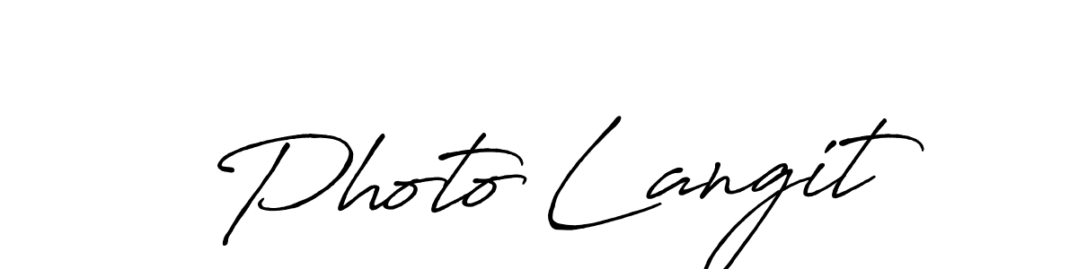 It looks lik you need a new signature style for name Photo Langit. Design unique handwritten (Antro_Vectra_Bolder) signature with our free signature maker in just a few clicks. Photo Langit signature style 7 images and pictures png